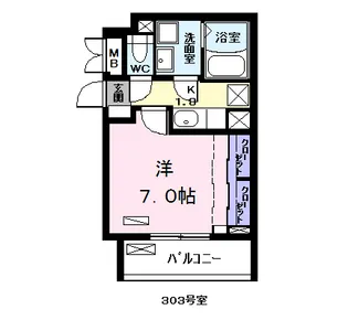 アニメート泉【3階】の間取り