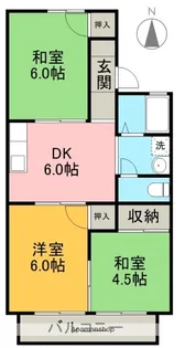 コートヴィレッジ【2階】の間取り
