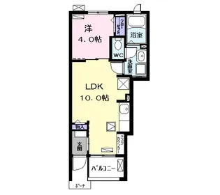 シャイン ラック【1階】の間取り