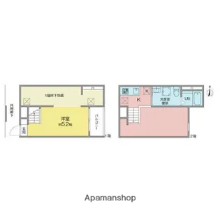Vivienda名古屋【1階】の間取り