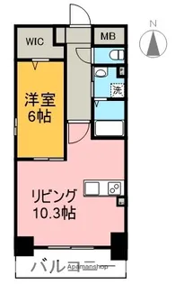 ビアンコネロ【5階】の間取り