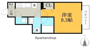 グランコート山王【1階】の間取り