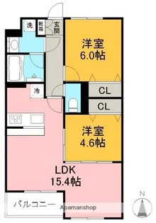エクスリブリス【2階】の間取り