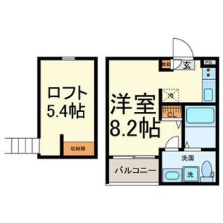 RoRoつゆはし【1階】の間取り