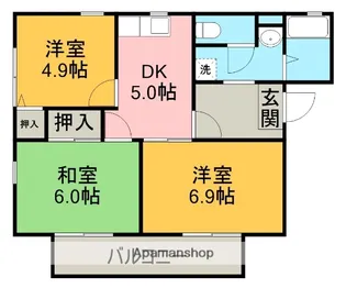 コンフォート【1階】の間取り