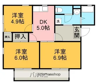 コンフォート【1階】の間取り