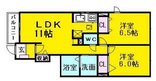 グレイス アベニューⅢ【1階】の間取り
