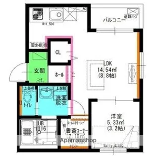 NEW NORMAL 51【2階】の間取り