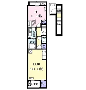 ハイグレイス【2階】の間取り