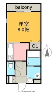 1Kの間取り画像