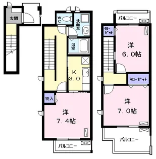 ニュー昇寿【2階】の間取り