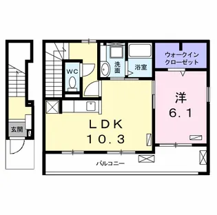 リーガル ハイツ【2階】の間取り