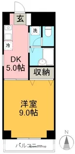 ウイング烏森【2階】の間取り