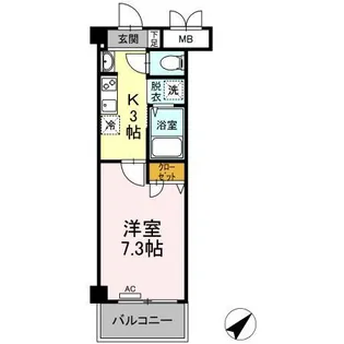 グランドパレス【3階】の間取り