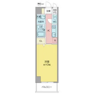 マイステージ則武【4階】の間取り