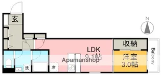 ベネフィス港楽【2階】の間取り
