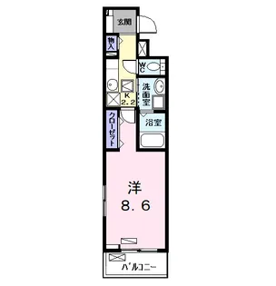 サンエリハA【1階】の間取り