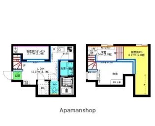 AX港楽【1階】の間取り