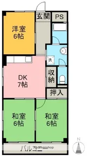 セントラルハイツ【1階】の間取り