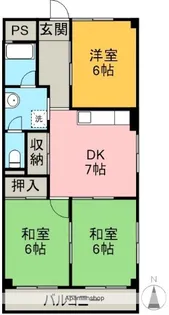 セントラルハイツ【2階】の間取り