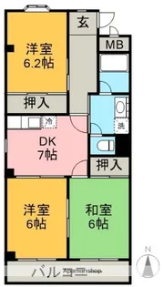 ハイツ・エスポアール.【4階】の間取り