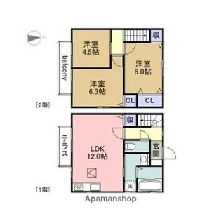 BRUGGE【1階】の間取り