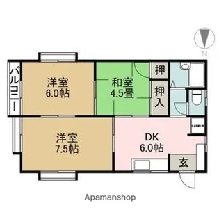 ハーバータウンⅡ【2階】の間取り