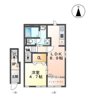アベリア【2階】の間取り