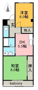 ハピネスⅠ【2階】の間取り