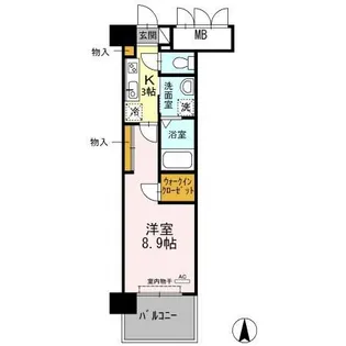 グランドソレイユ名駅【5階】の間取り