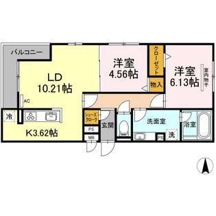 ガーデンテラス【3階】の間取り