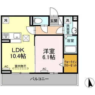 パークカメリア【1階】の間取り