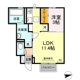 テディハウス大治【1階】の間取り
