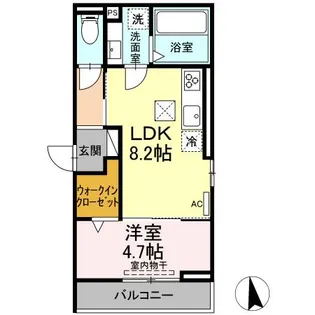 クレール【1階】の間取り