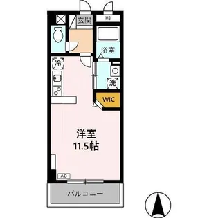 PARK FRONT NAKAMURA【3階】の間取り