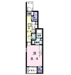 ラフィネC【1階】の間取り