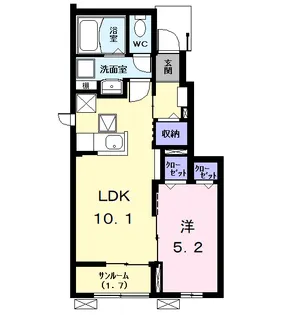 Twins B(ツインズ)【1階】の間取り