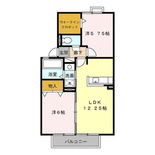 セジュール山幸 B【2階】の間取り