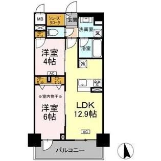 (仮)D-room則武【2階】の間取り