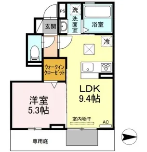 プレジール【1階】の間取り