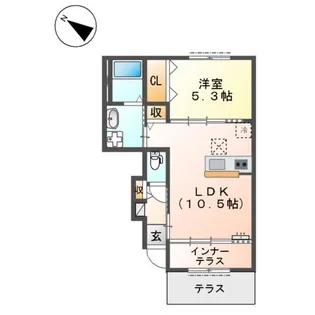 アートブランチ【102号室】の間取り