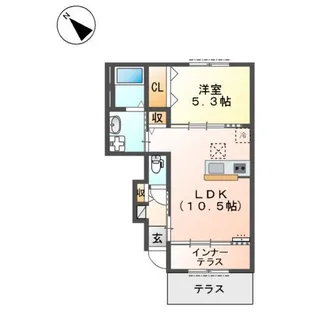 アートブランチ【105号室】の間取り