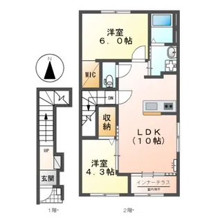 ドエル・ルピナス【205号室】の間取り