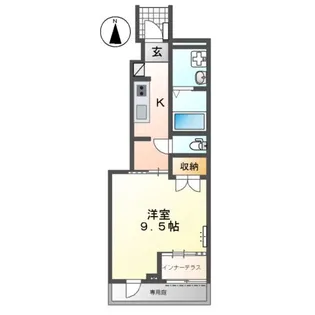 クオレ【1階】の間取り