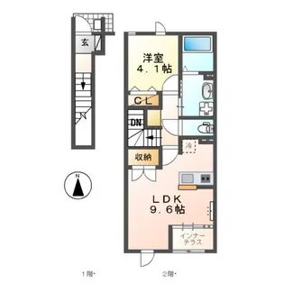 クオレ【2階】の間取り