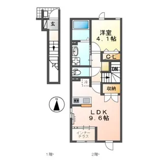 クオレ【2階】の間取り