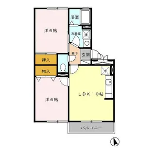 プレミアムシャトー【1階】の間取り