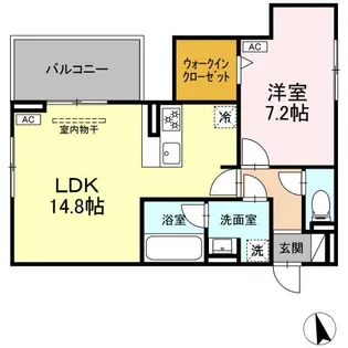 セレスティア長良 ウエスト【2階】の間取り
