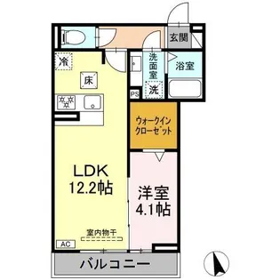 セレスティア長良 イースト【1階】の間取り