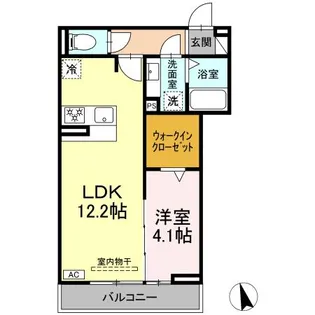 セレスティア長良 イースト【3階】の間取り